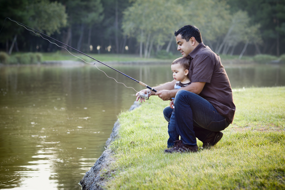 VETERAN FISHING WITH CHILD